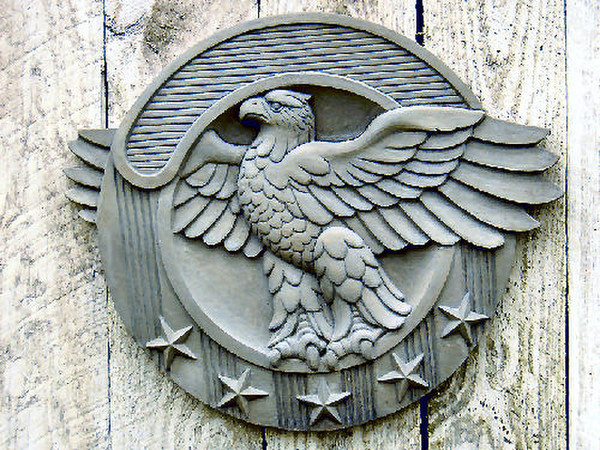 Eagle Wall Sculpture stars tribute the branches of the military